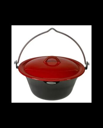 Sort Emalje Gryde til Udekogning – Perfekt til Grillaften!