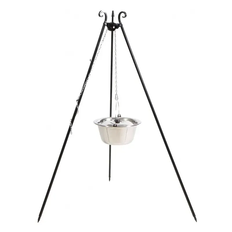 Cook King 180 cm Bålsted med Gryde til Udendørs Madlavning