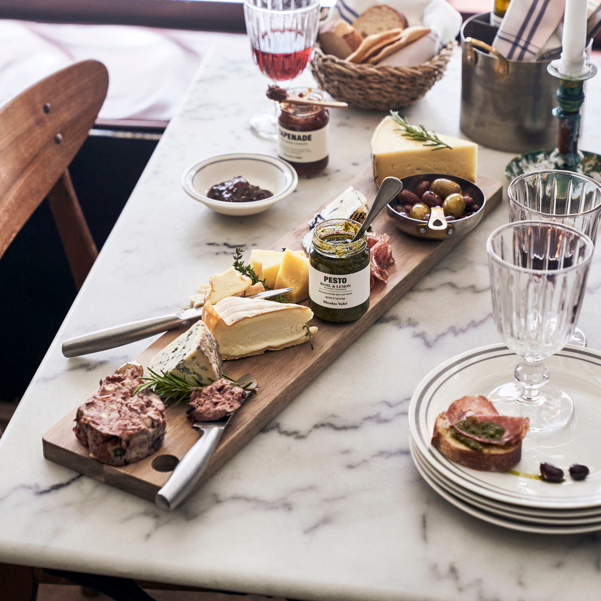 Nikolas Vah Skærebræt Tapas Natur - Nicolas Vahé Kitchenplus - 5707644821774