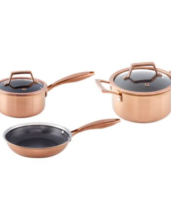 H Santo Sæt Kasserolle Gryde & Stegepande Med Hybridbelægning Rose Gold - HÃ¢ws Santo Kitchenplus  - 5712087104001