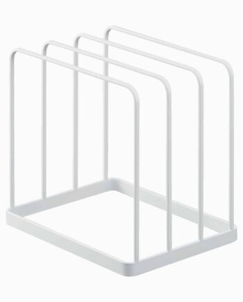 Hvid Yamazaki Holder Til Skærebræt Tallerkener Eller Grydelåg 5cm 16cm 5cm Thora - Yamazaki Kitchenplus  - 4903208050524