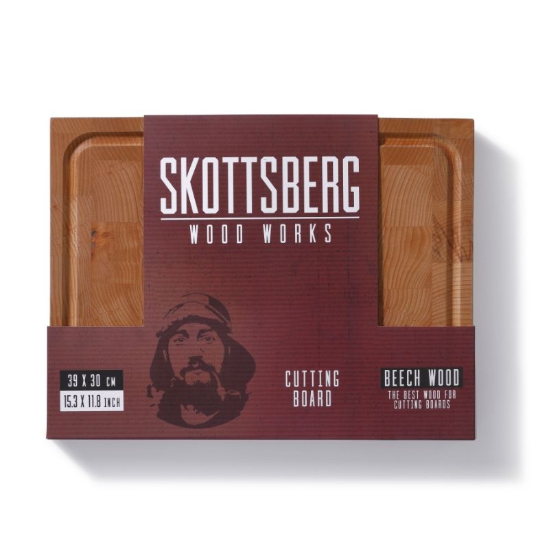 Skærebræt Bøgetræ 39x30x3 Skottsberg - Skottsberg Kitchenplus - 8717522560166