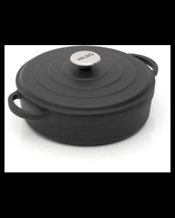Sort Paleo Rund Gryde Lav Ø28 Gryde - Paleo Kitchenplus  - 8680131811243